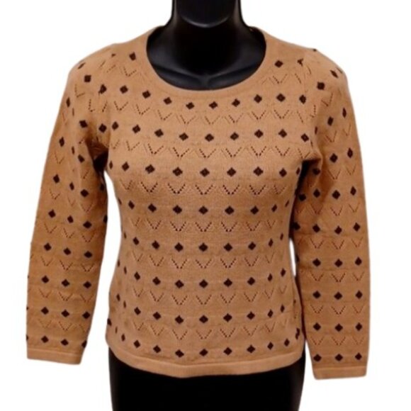 Sisley Wool Blend Crewneck Slim Fit Italian Made Sweater- Sz. XS - Picture 1 of 9